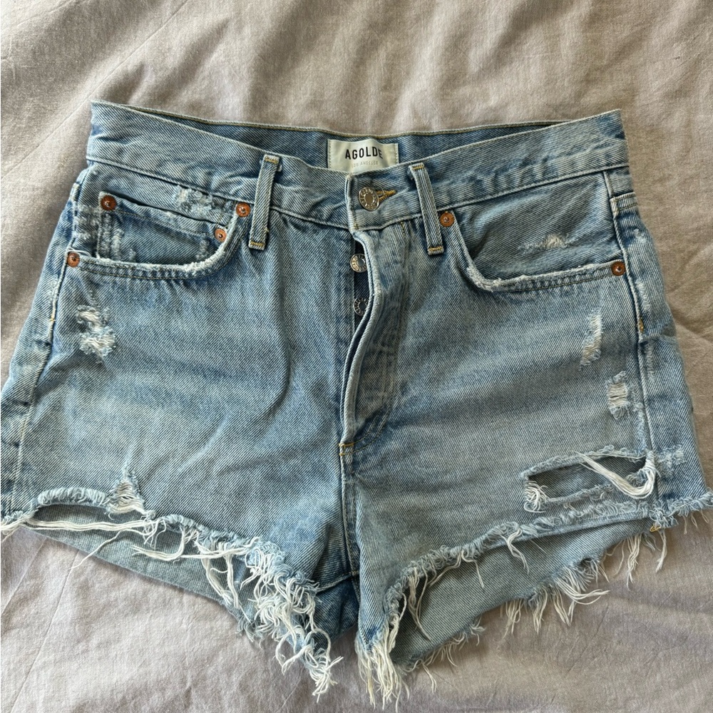 AGOLDE shorts size 25 (light wash)